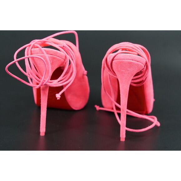 Christian Louboutin Lace Up NVP 120 Platform Ankle Wrap Sandals SZ 37 NIB $995 - Picture 5 of 10